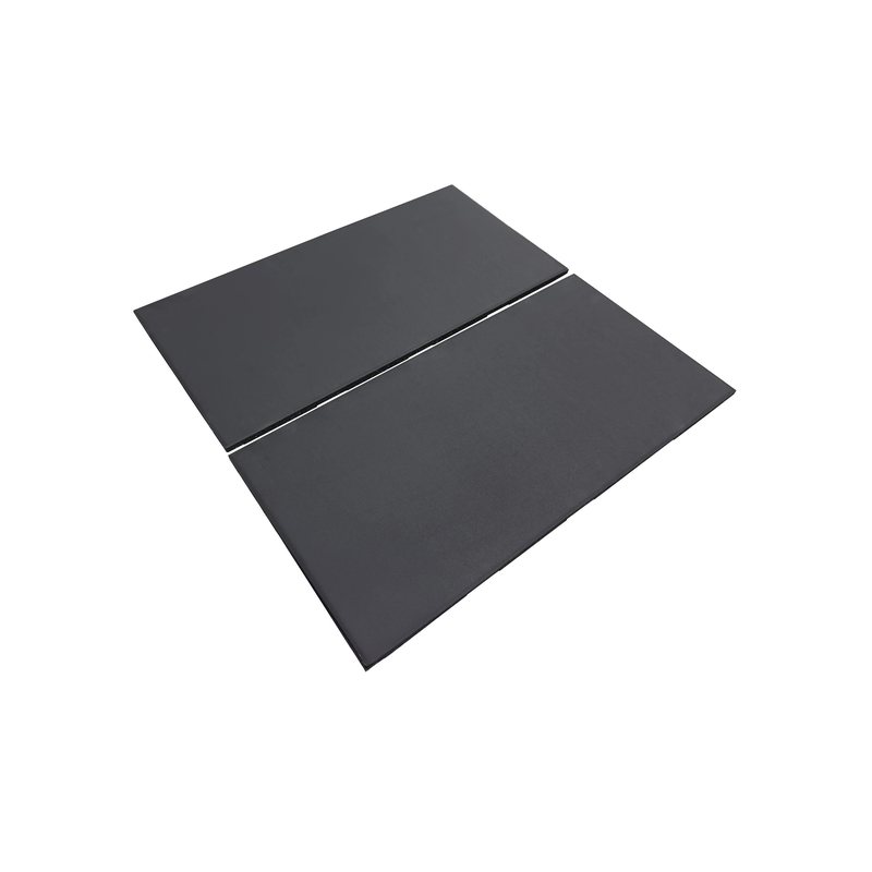 GymGear 20mm Premium Black Rubber Gym Floor Tile (1m x 0.5m / Black)