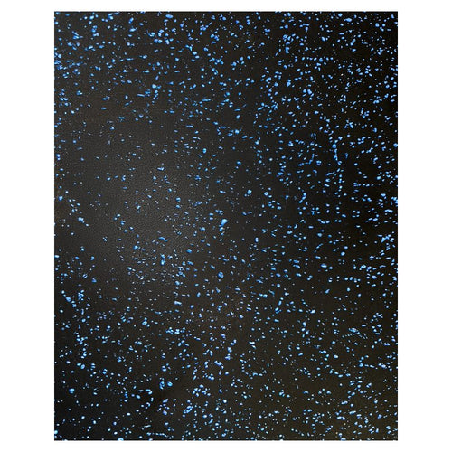 GymGear 20mm Premium Black Rubber Tile (1m x 0.5m / Blue Fleck)