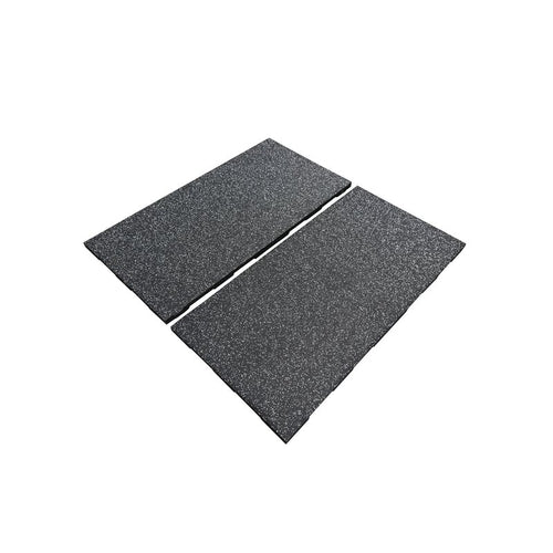 GymGear 30mm Premium Black Rubber Tile (1m x 0.5m / Grey Fleck)