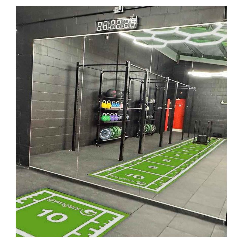 GymGear 10m x 1.5m Sprint Track (Full Line Markings) — Green
