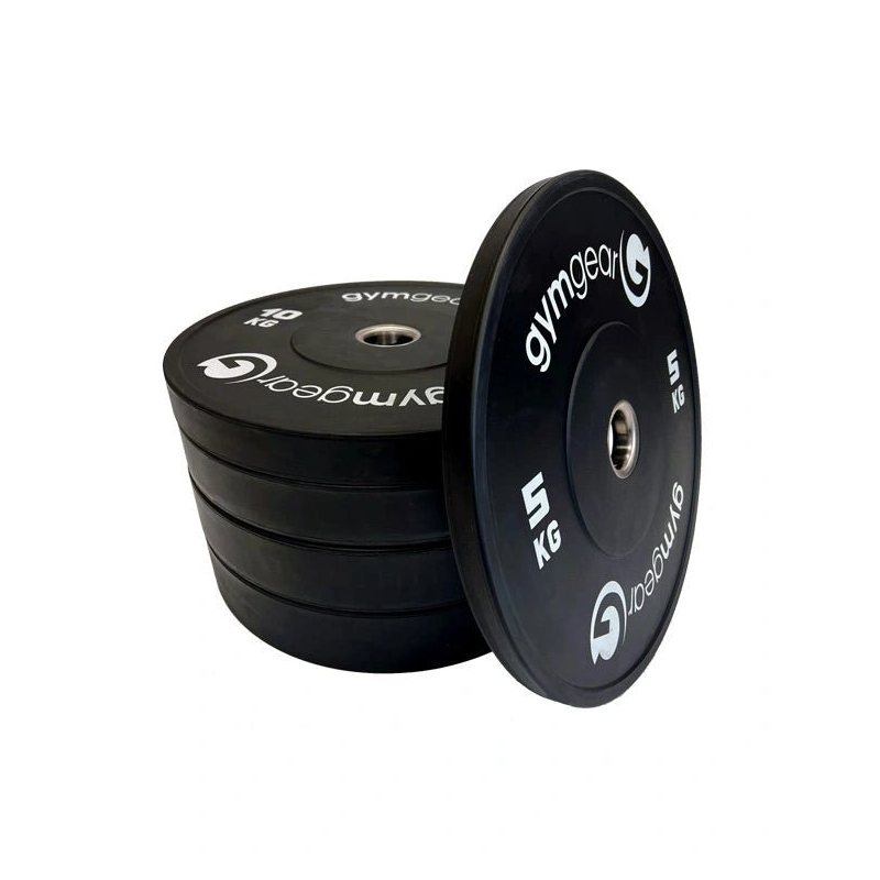 GymGear Black Bumper Plates