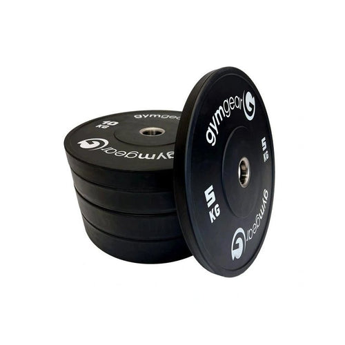 GymGear Black Bumper Plates