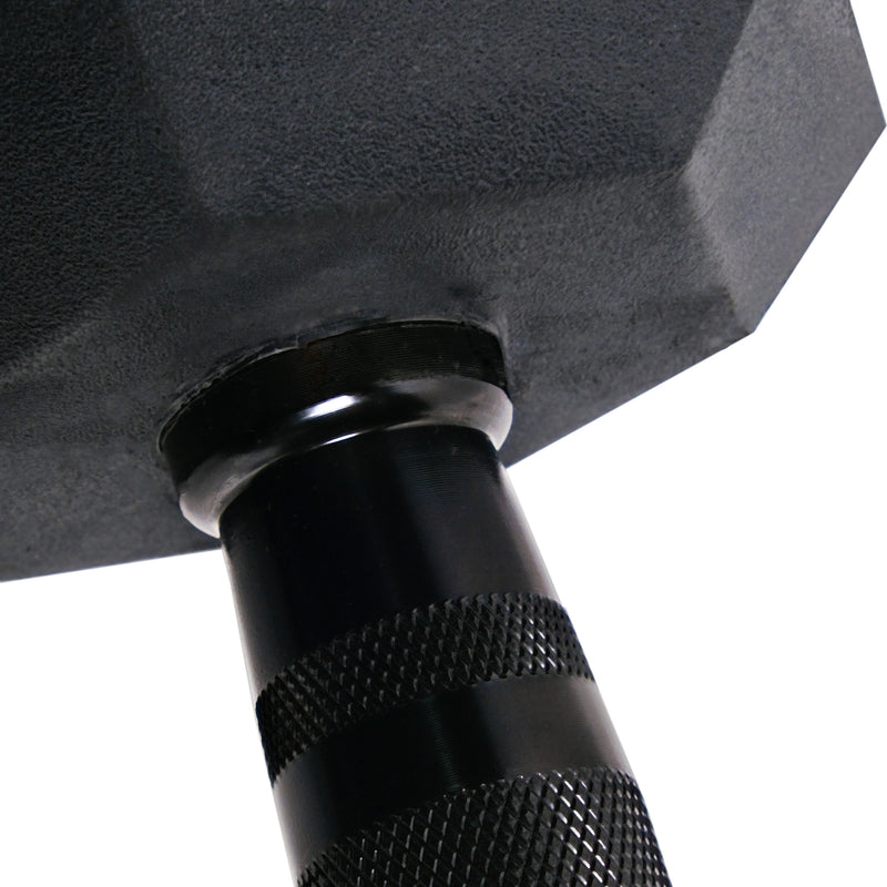 GymGear Rubber Hex Dumbbells (Black Handles)