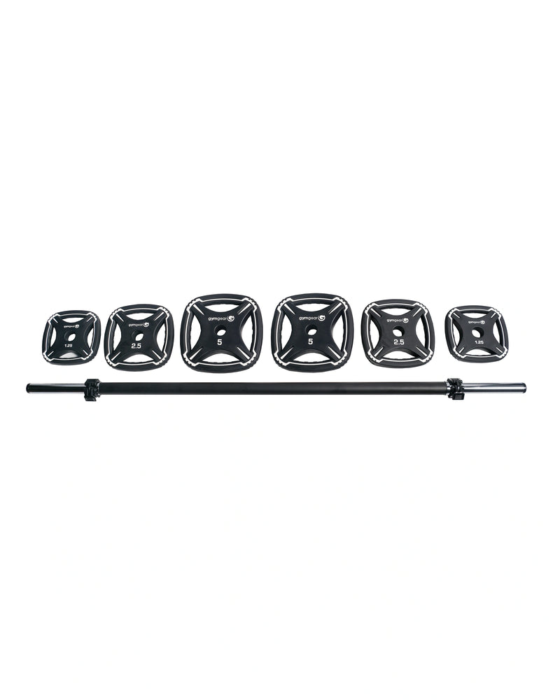 GymGear Studio Barbell Weight Set