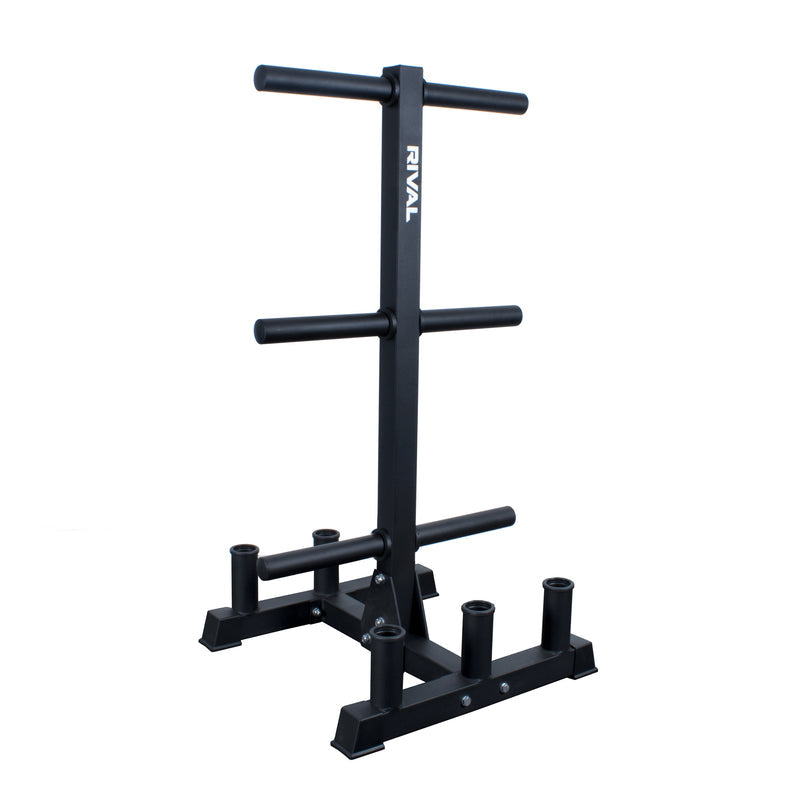 Rival Olympic Plate Tree and 6 Barbell Storage