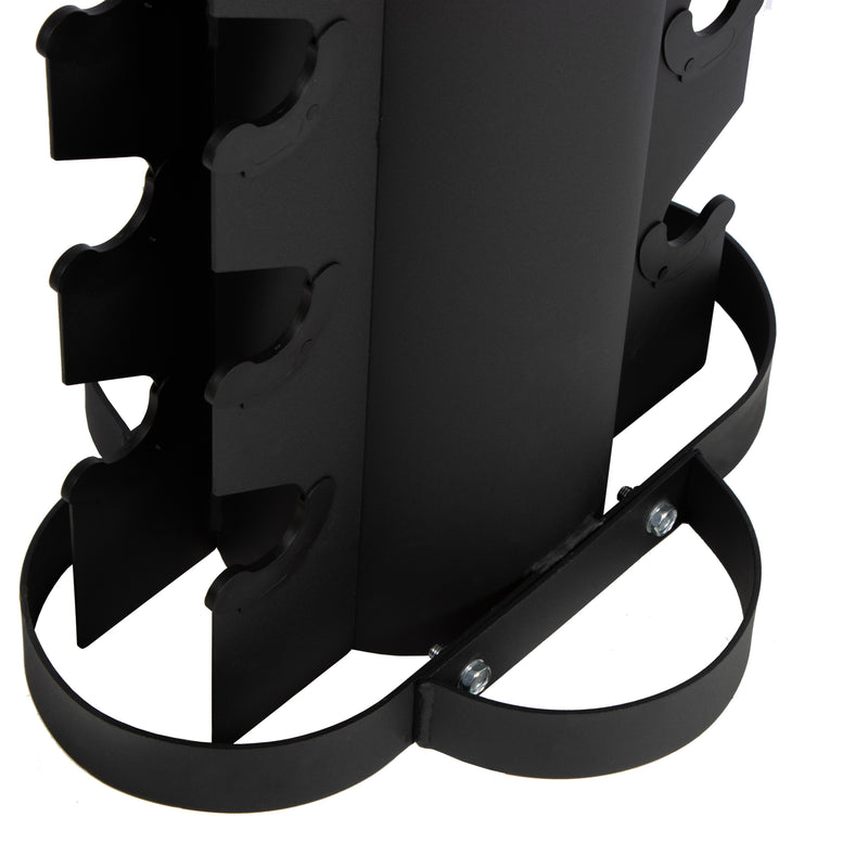 Rival Double-Sided 10-Pair Vertical Hex Dumbbell Storage Rack