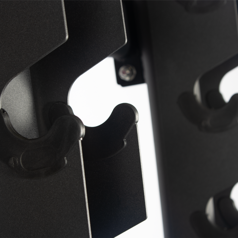 Rival Front-Facing 10-Pair Commercial Vertical Hex Dumbbell Storage Rack