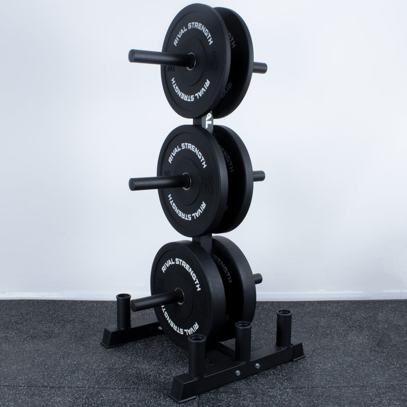 Rival Olympic Plate Tree and 6 Barbell Storage