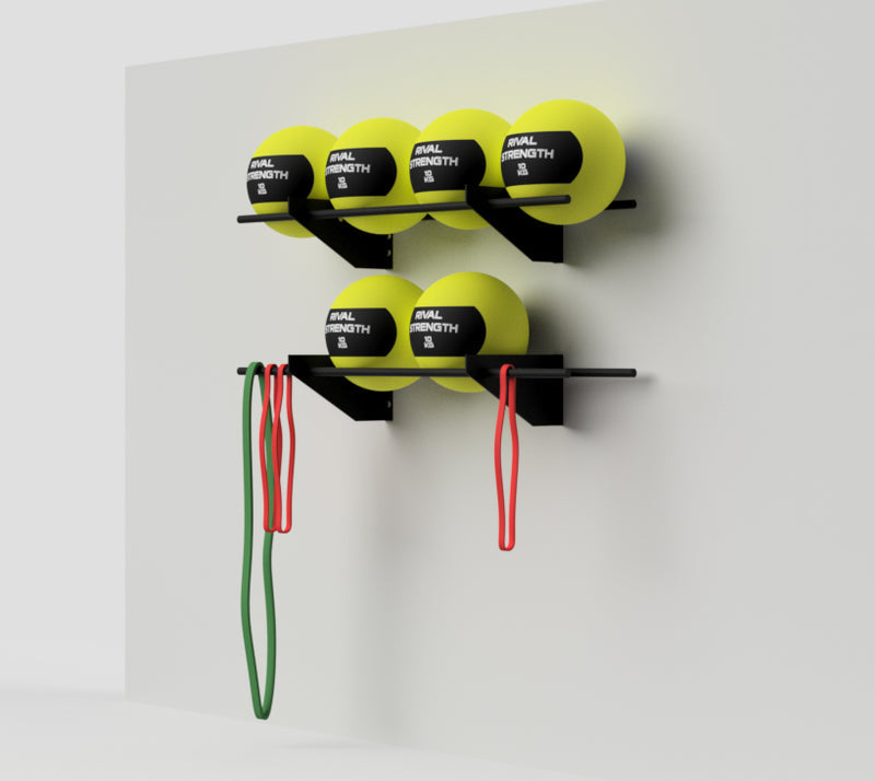 Rival Wall-Mounted Medicine Ball Storage Rack