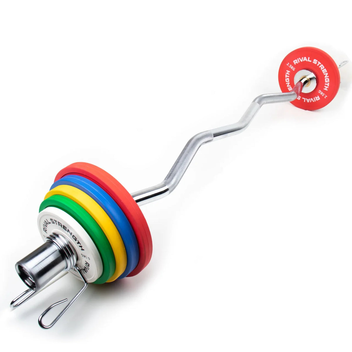 Rival Olympic 4ft EZ Curl Bar – Chrome, Approx. 8kg