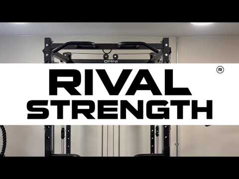 Rival Omni-Series Power Rack with Dual Free Arm Cable System