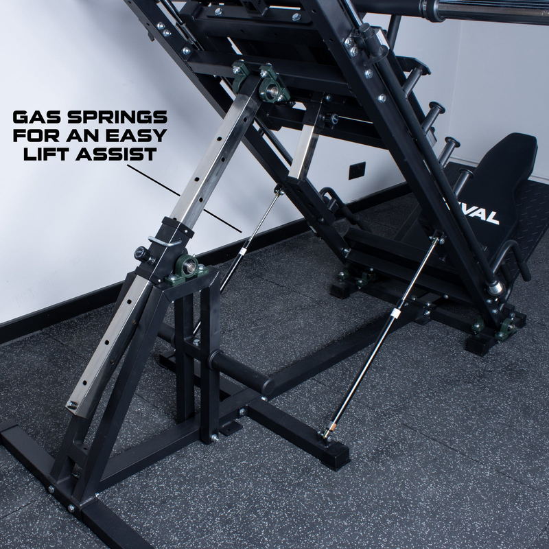 Rival Strength Adjustable Leg Press & Hack Squat (30-to-60 Degree Incline)