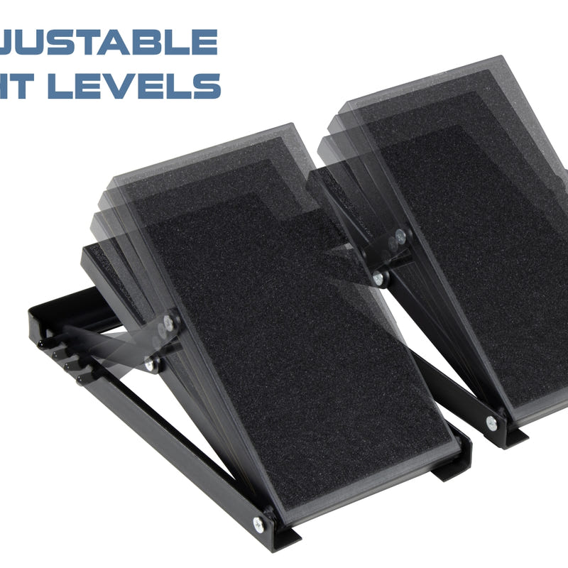Rival Strength Adjustable Metal Slant Board Calf Raise Wedge (Pair)