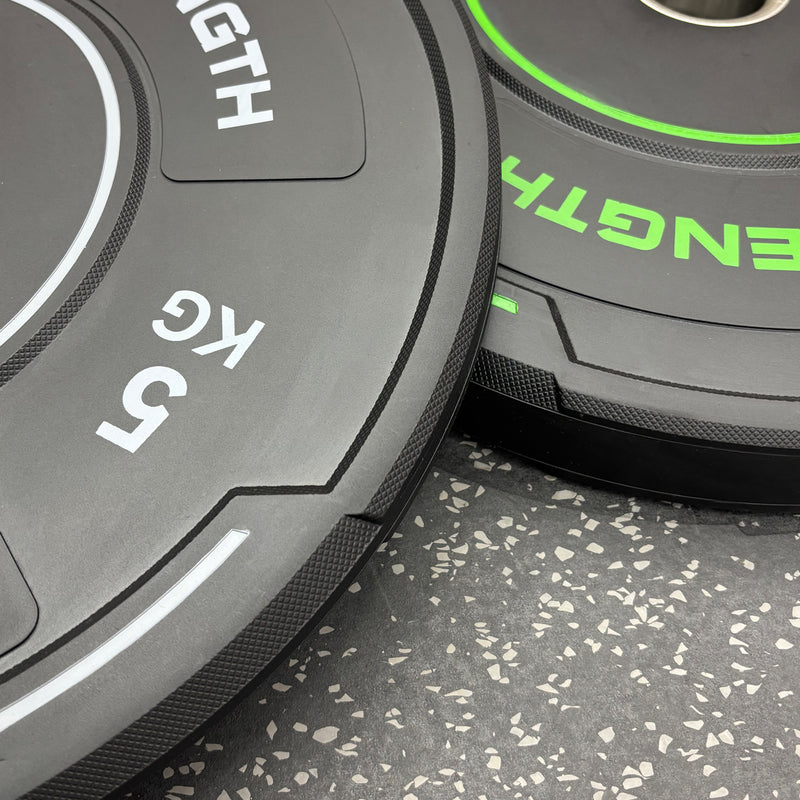 Rival Strength Olympic Black Accent Bumper Plates 2.0