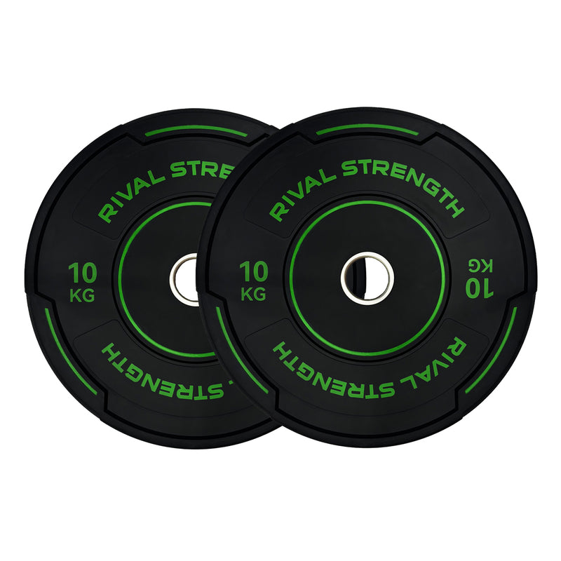 Rival Strength Olympic Black Accent Bumper Plates 2.0